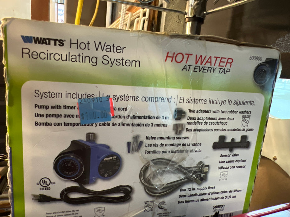 Hot Water Recirculating System