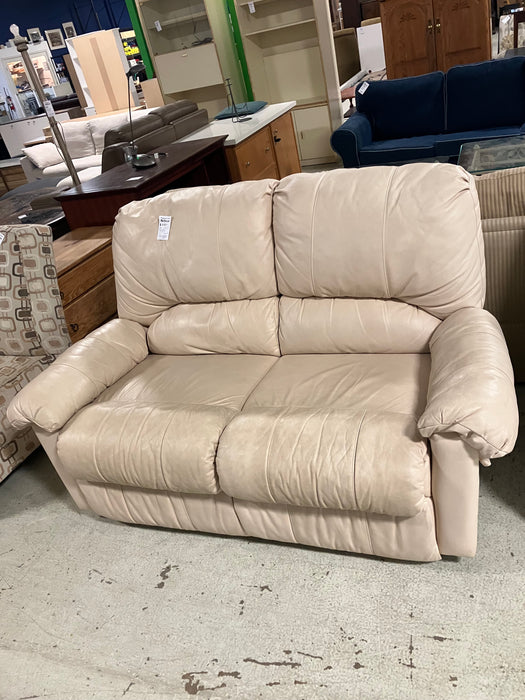 Cream Recliner Loveseat