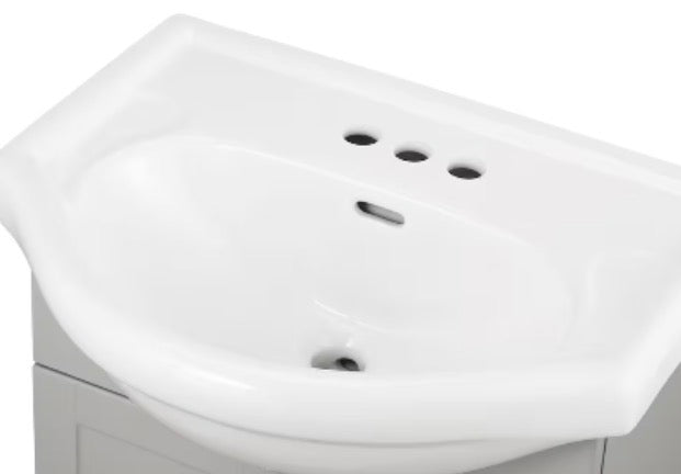 23.6-inch W x 18.9-inch D Bathroom Sink (New)
