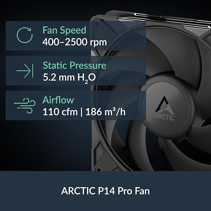 ARCTIC Liquid Freezer III Pro 420 - AIO CPU Cooler, 3 x 140 mm Water Cooling, 38 mm Radiator, PWM Pump, VRM Fan, AMD AM5/AM4, Intel LGA1851/1770 Contact Frame - Black