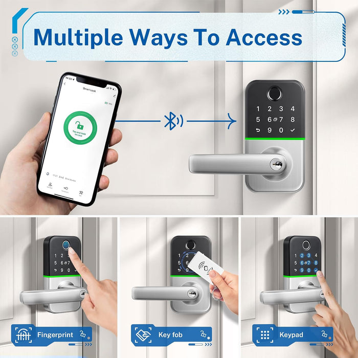 Kucacci Keyless Smart Entry Door Lock With Handle (new)
