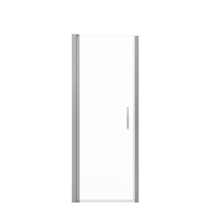 MAAX Cappadocia 23 to 25 in. W x 68 in. H Frameless Reversible Shower Door with 180-Degree Pivot Opening in Chrome & Clear Tempered Glass