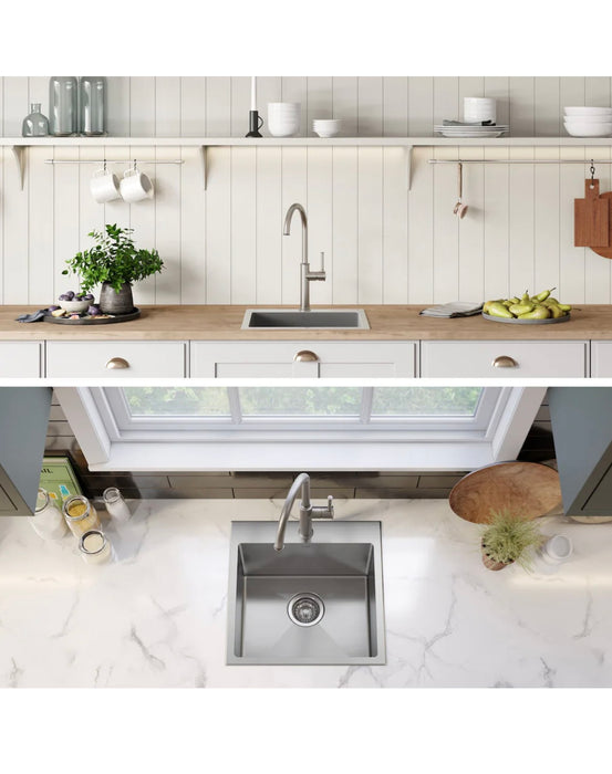 Kraus Standart PRO Drop-in Stainless Steel 18 inch 1-Hole Single Bowl Kitchen Sink (new)