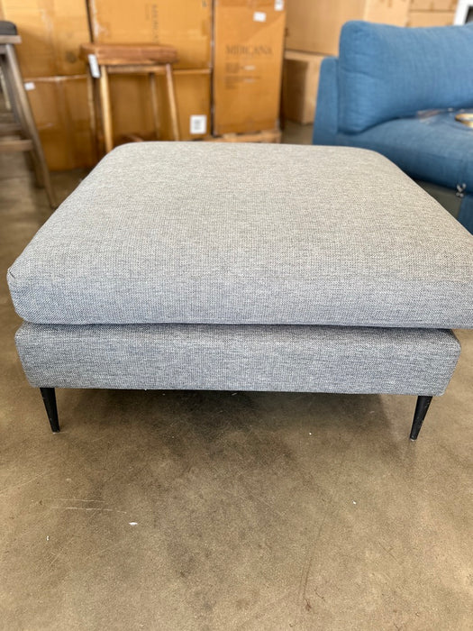 Large Grey Ottoman