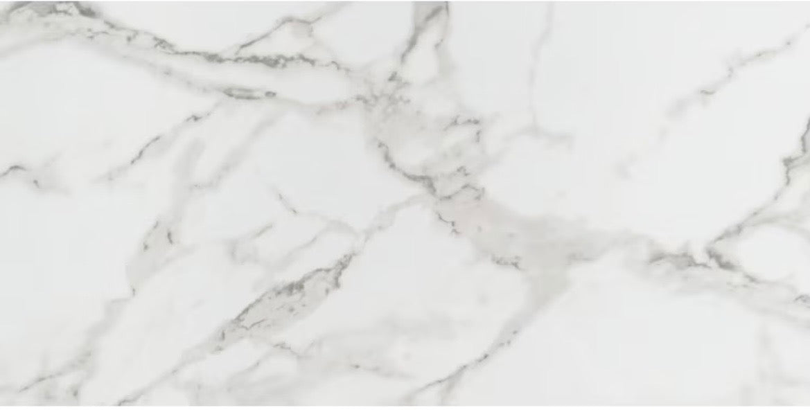 MSI Stone ULC Aviva Bianco 16-inch x 32-inch x 9 mm Polished Porcelain Floor and Wall Tile (new)