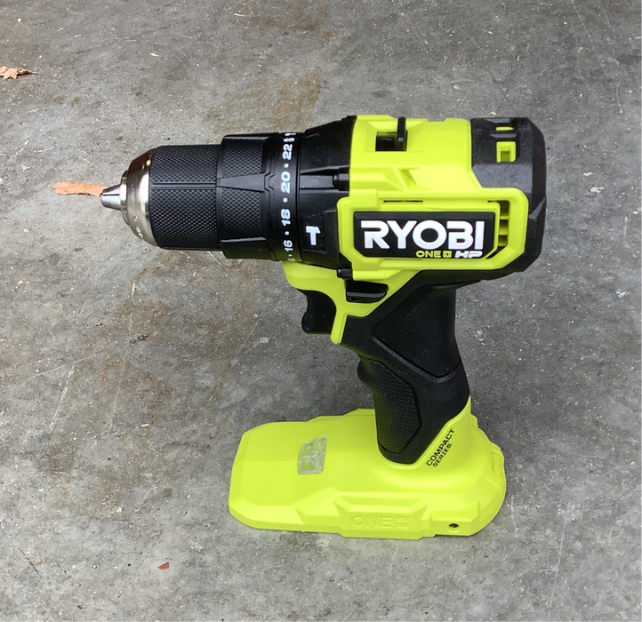 RYOBI 18V ONE+ HP Brushless Cordless Compact 1/2 in. Hammer Drill/Driver (Tool Only)