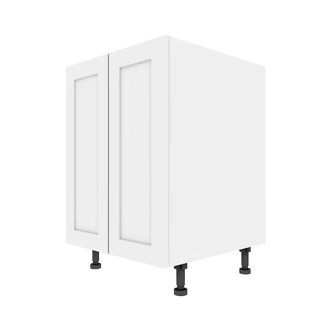 ELITE Base Cabinet with 2 Doors Shaker Style 24 in. - White (new)