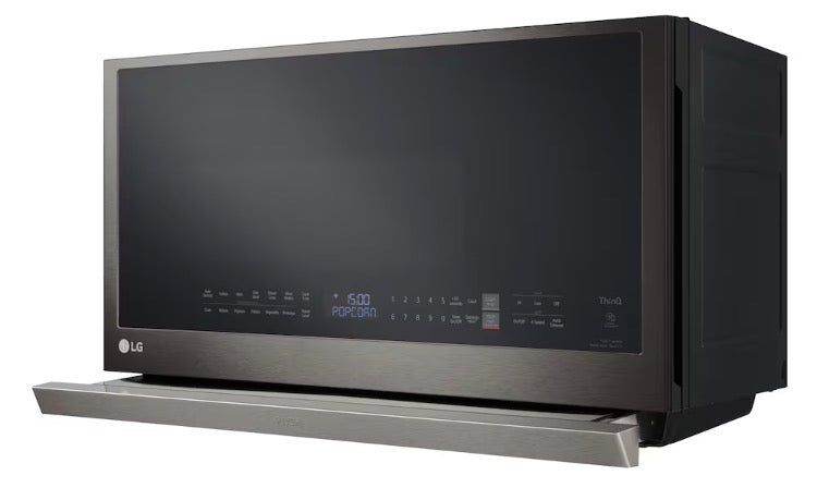 LG Electronics 2.1 cu. ft. Wi-Fi Enabled OTR with ExtendaVent 2.0, EasyClean in Black Stainless Steel (Out of box) (new)