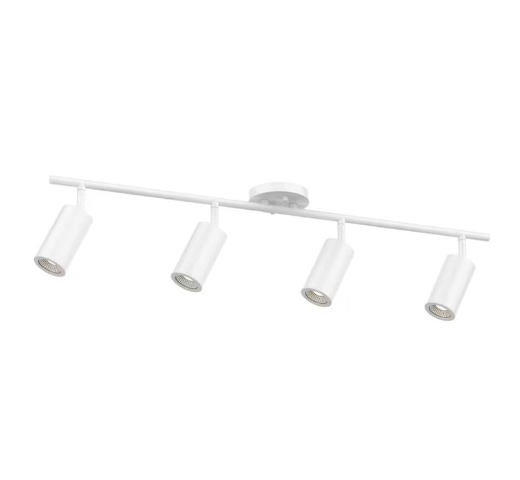 Dartmouth 36-inch 4-Light Matte White Integrated LED Linear Flexible Track Lighting Kit with Adjustable Head (new)