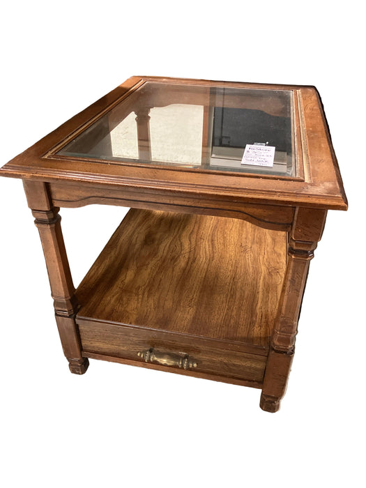 Glass top Side Table (used)