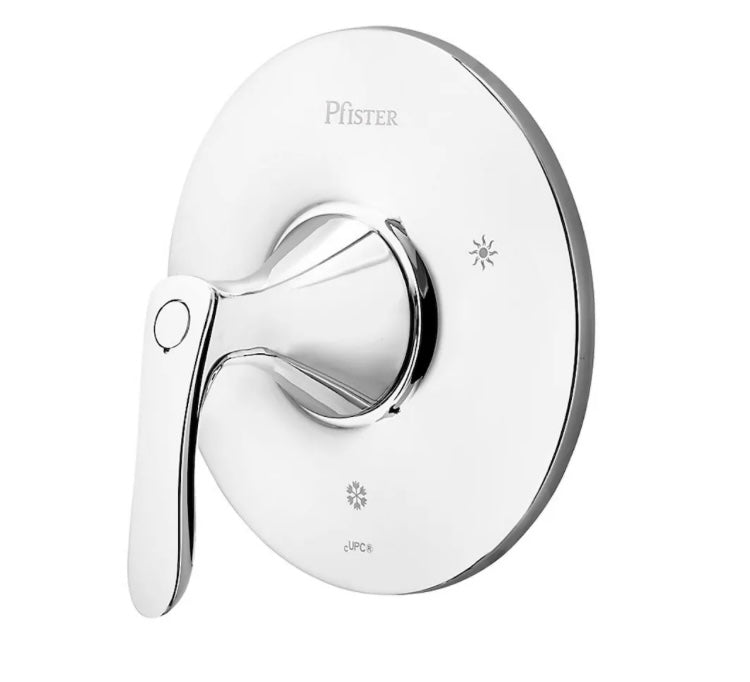Pfister Weller Single Handle Round Wall Mount Tub and Shower Faucet Kit with Rain Shower Head in Chrome (Valve Not Incl.) New*
