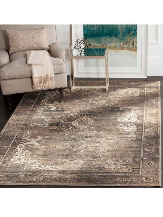 Safavieh Vintage Tanja Soft Anthracite 4 ft. x 5 ft. 7-inch Indoor Area Rug  (new)