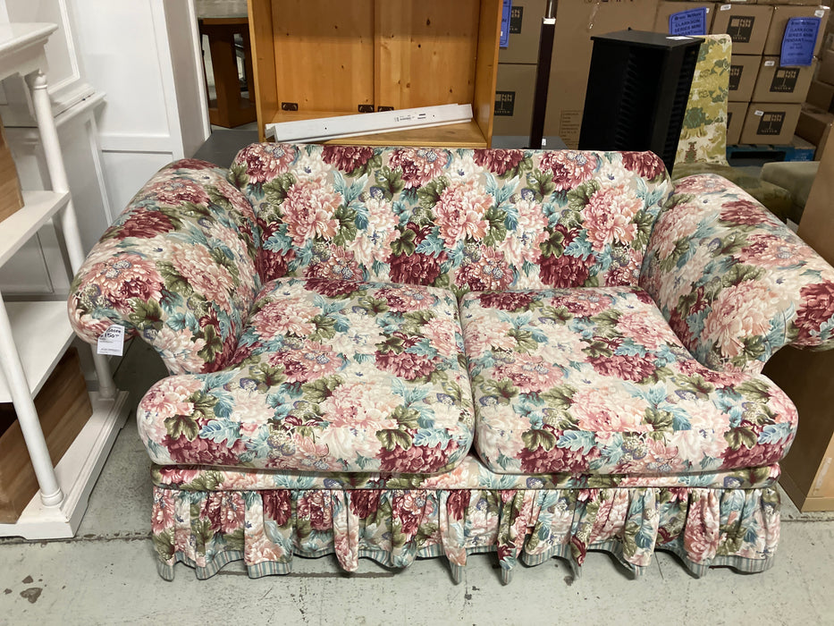 Pink floral couch (used)