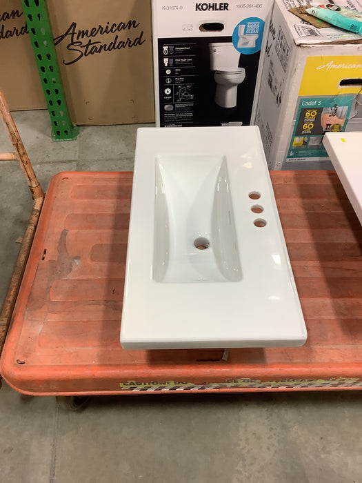Bath-Tech White Drop in Sink 30” x 15” (New)