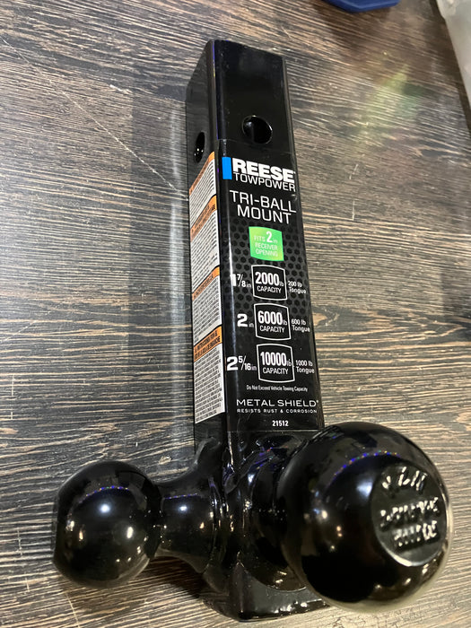 Reese Towpower Tri Ball Mount All Black (New)