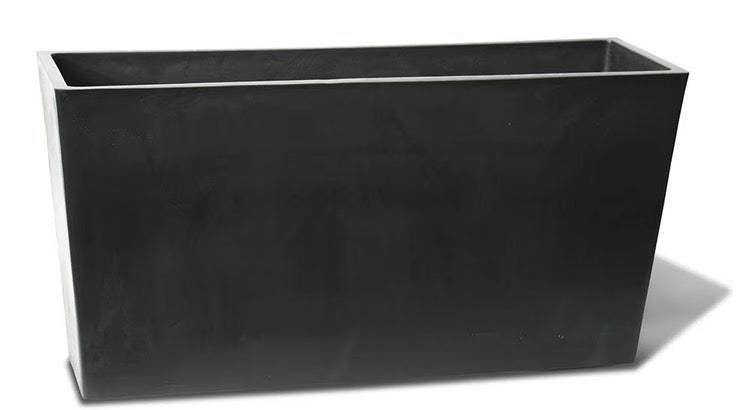 Algreen Products Valencia Planter, Rectangle Patio Planter 31-In. L by 10-In. by 15.6-In., Black