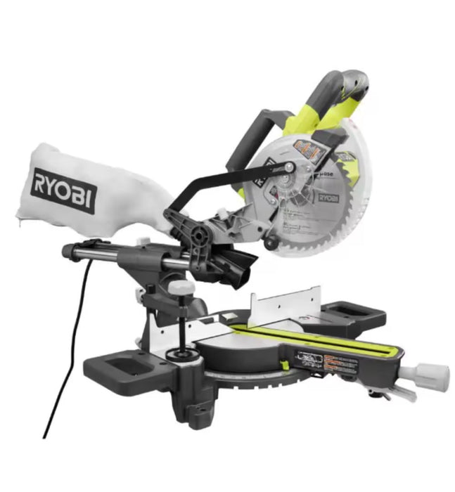 RYOBI 10 Amp Corded 7-1/4 in. Compound Sliding Miter Saw