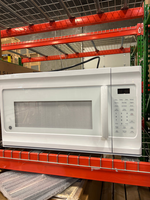 GE JVM2160DMWW Over the Range Microwave, 30 inch Exterior Width, 1.6 cu. ft. Capacity, 300 CFM, 1,100 W Watts (used)