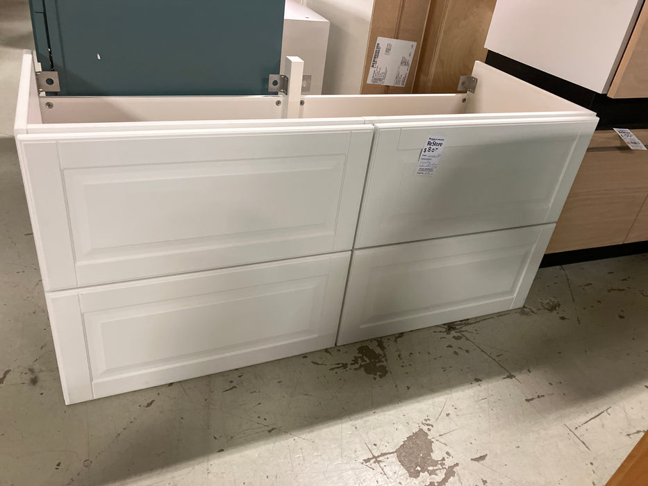 White vanity cabinet (only base)