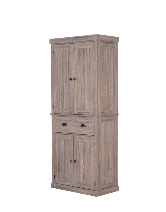HOMCOM Traditional Kitchen Storage Cabinet with Enclosed Storage Space MDF Board w/ 2 Drawers (new)