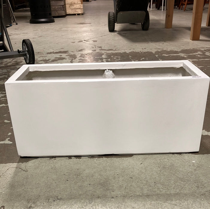 Black Rectangular Modern Fiber Glass Planters (new)