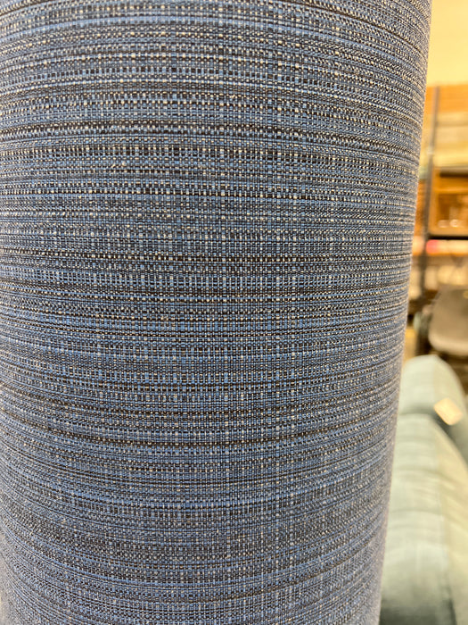 Kyoto Blue and Chrome Floor Lamp