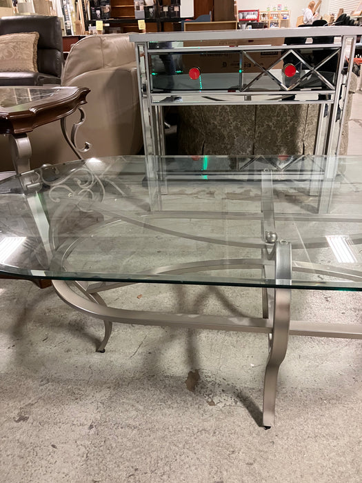 Oval Glass Table