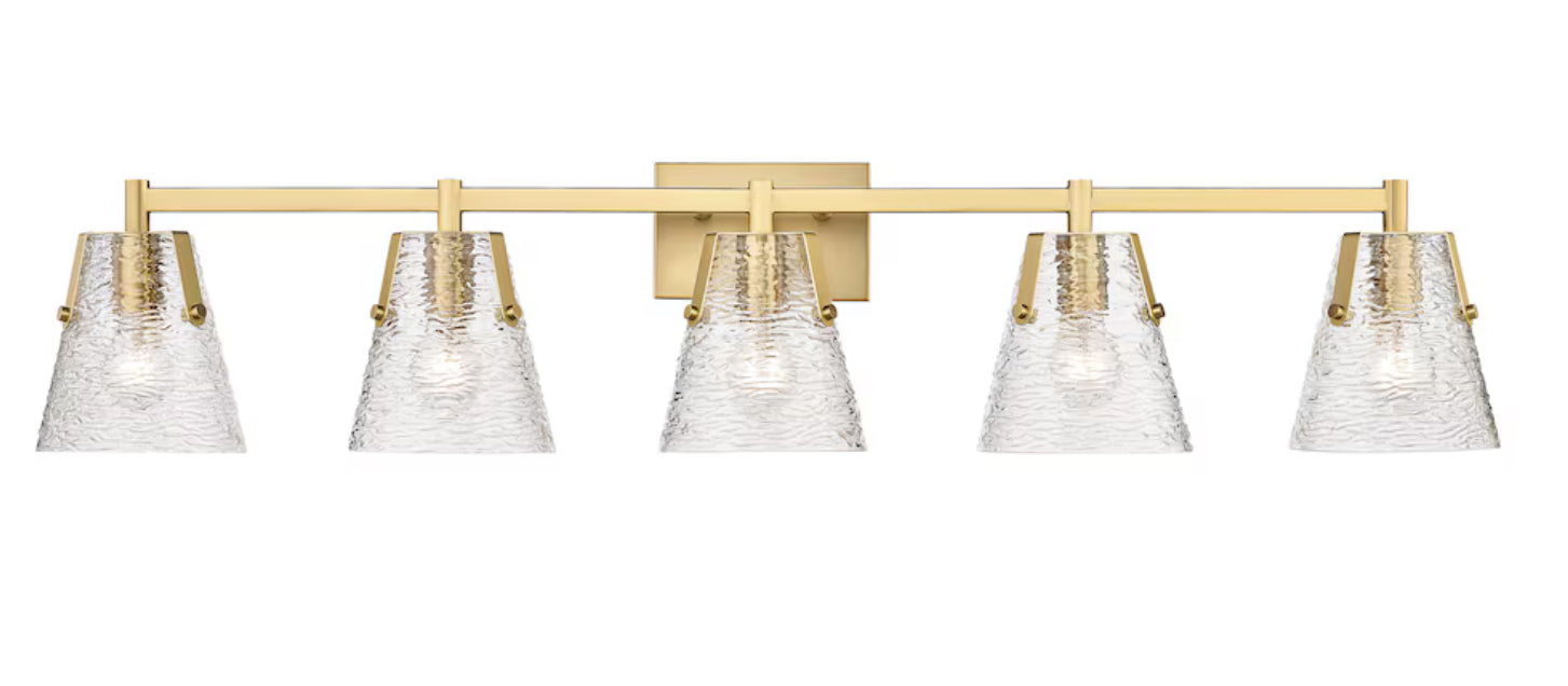 Z-Lite Analia 5 Light Vanity in Modern Gold (New)