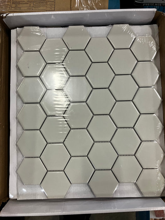 Anatolia 2-inch Metro Desert Hexagon Glossy Porcelain Mosaic (New)