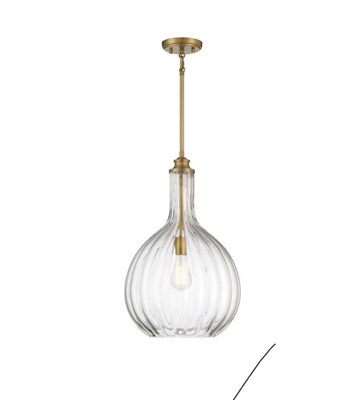 Brandon 1-Light Pendant in Warm Brass (New)