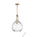 Brandon 1-Light Pendant in Warm Brass (New)
