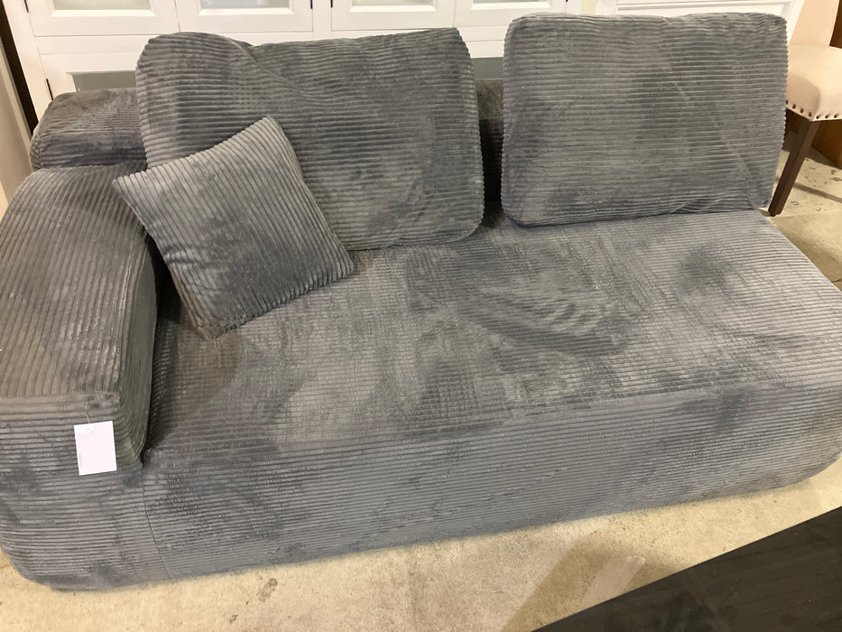 Kustas 2 - Piece Upholstered Sectional with Pillow, No Assembly Required Sleeper Sofa, Free Combination Sofa Bed for Living Room - Body Fabric Grey Corduroy, Orientation Right Hand Facing - DXRSEC1WW-VI9R