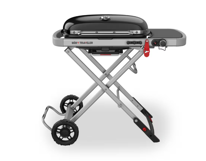 Weber Traveler 1-Burner Portable Gas BBQ, Black