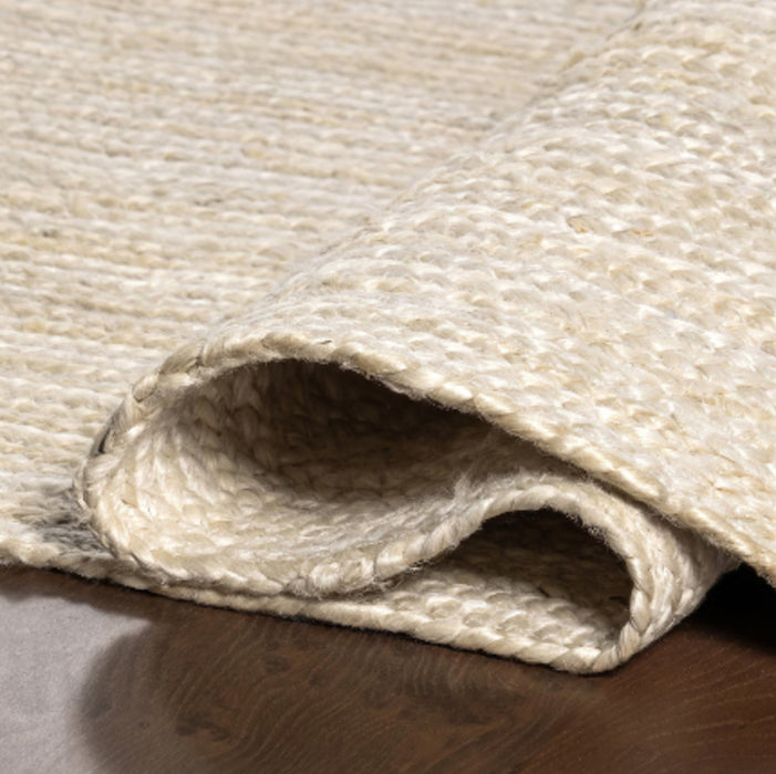 nuLOOM Hand Woven Rigo Jute Rug Off-White 4 ft. x 6 ft. Indoor Area Rug (Used)