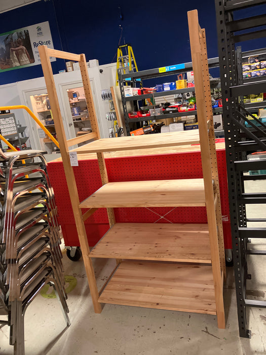 Wooden shelf unit