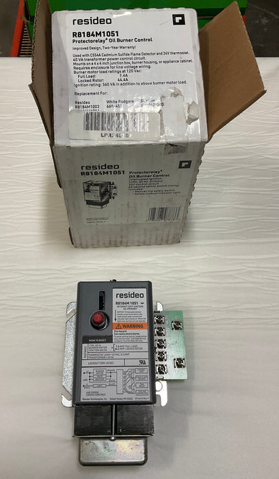 Resideo R8184M1051 Relay Oil Burner Control