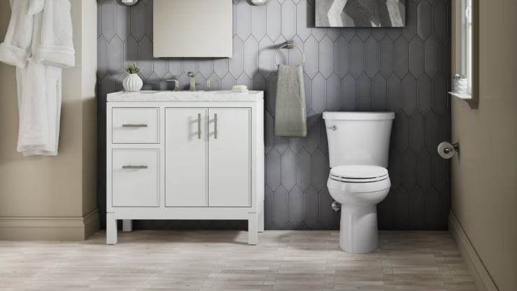Kohler Gleam 2-Piece Chair Height Elongated Skirted 4.8 LPF Single Flush Toilet (no tank lid) (new)