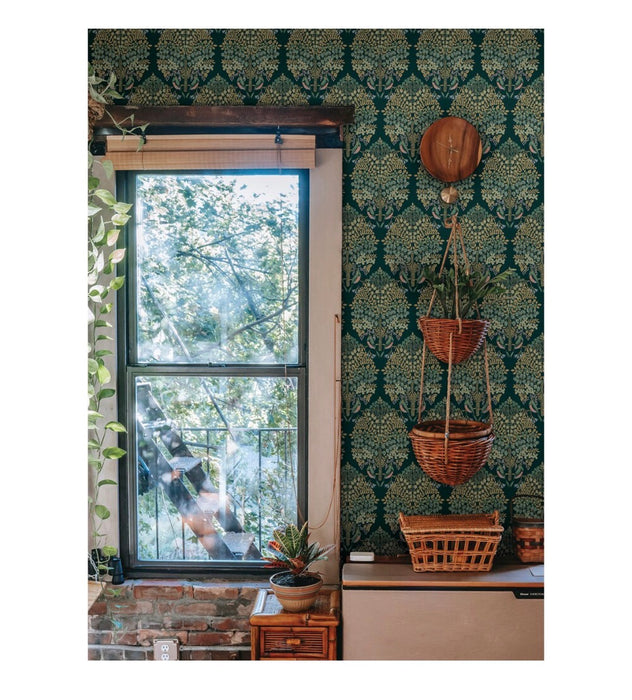RoomMates Emerald Multi Otis Peel and Stick Wallpaper (new)