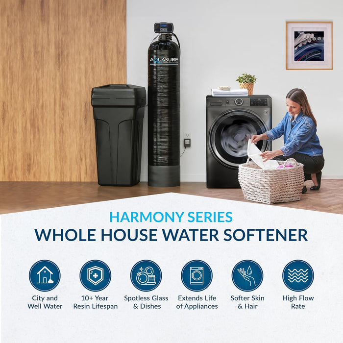 Aquasure Harmony Series 48,000 Grain Digital Metered Water Softener (new)