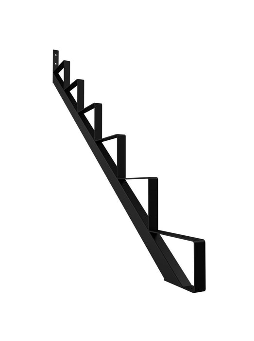 Peak Stair Risers 6-Step Powder Coated Steel Stair Riser (Stringer) in Matte Black (new)