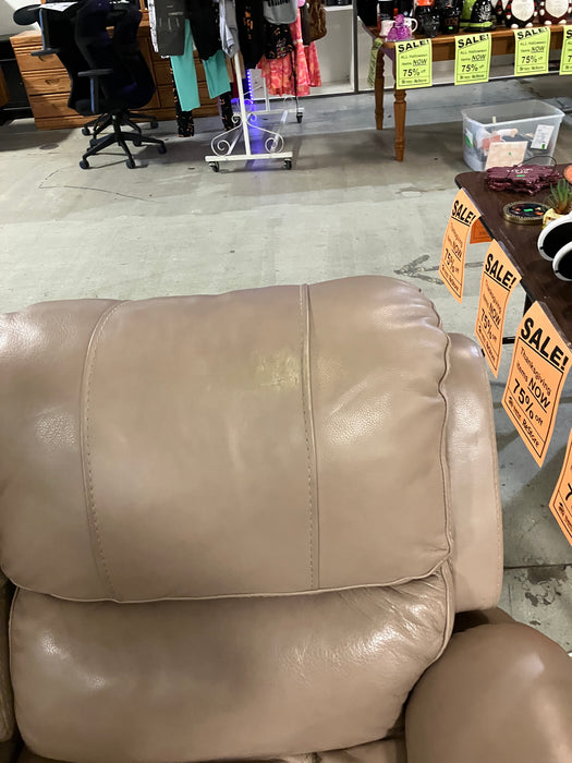 Beige Recliner Loveseat