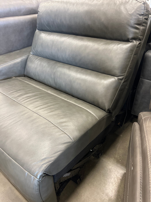 Grey Leather Armchair (new)