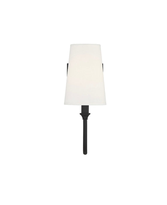 Savoy House Cameron 1-Light Wall Sconce in Matte Black