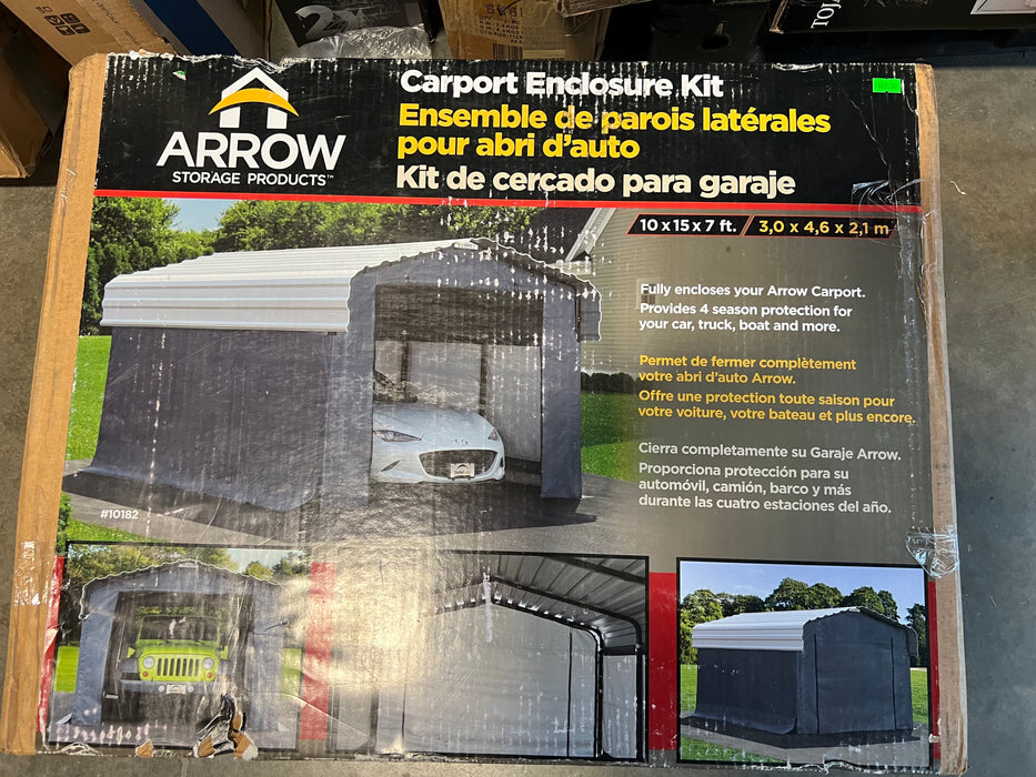Arrow Carport Enclosure Kit (new)