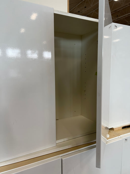 Glossy-White Kitchen Cabinets (sold by the piece)