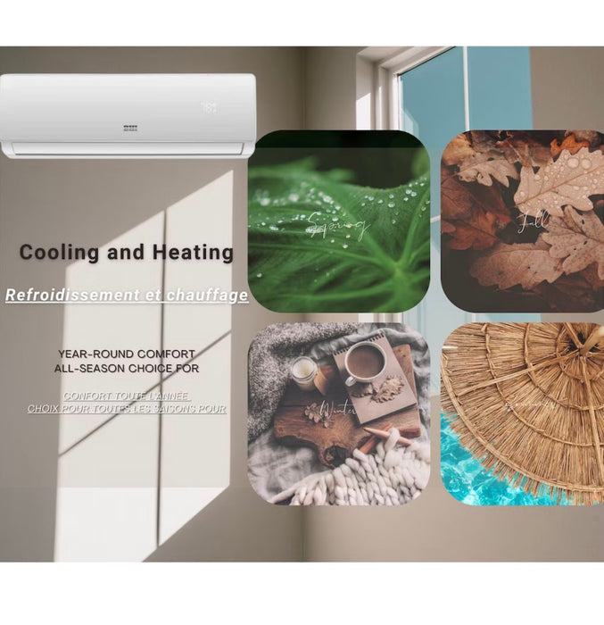 BHI Smart Mini split 12,000 BTU 17 SEER Ductless Air Conditioner with Heat Pump (115V) (new)