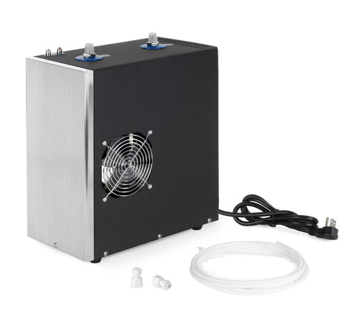 Adjustable Power Water Chiller Stainless Steel with Cooling Fan, Tubing, Fittings (New)