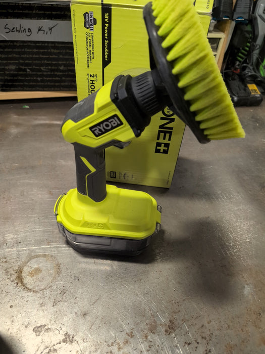 RYOBI 18V ONE+ Cordless Power Scrubber (Tool Only) (lightly used)