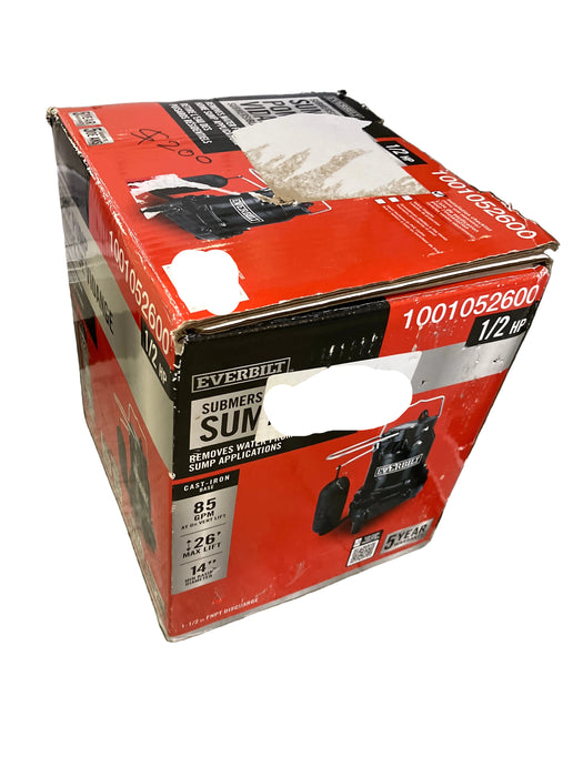 Everbilt 1/2 HP Cast Iron Sump Pump