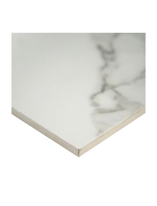 MSI Stone ULC Aviva Bianco 16-inch x 32-inch x 9 mm Polished Porcelain Floor and Wall Tile (new)